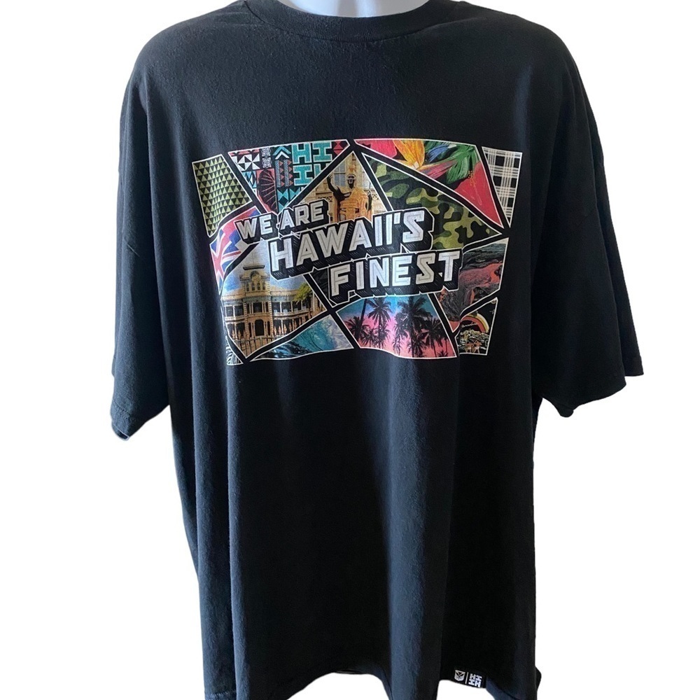 Hawaii’s FINEST Grand Opening Line 2017 Hawaiian Themed Tee Shirt Men 3XL XXXL